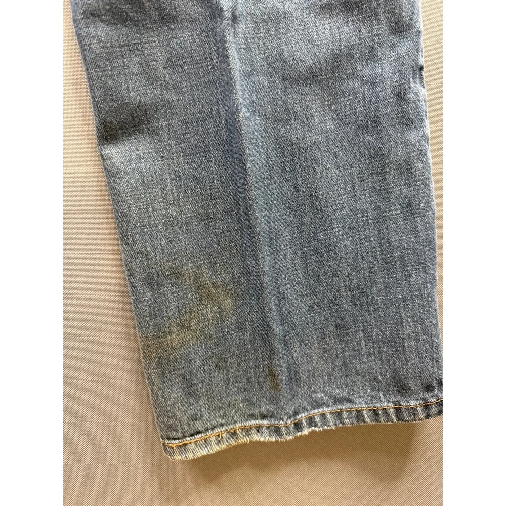 Levi's Vintage 514 Slim Straight Jeans Mens Blue Medium Wash 35x29